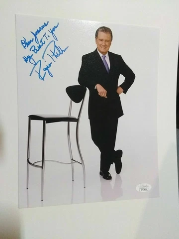 Signed Regis Philbin 8x10 Photo AUTOGRAPH Talk Show Host World Record JSA AUTO Cover