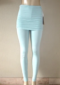 NWT Faceplant Dreams Bamboo Skort Leggings aqua size S - Picture 1 of 8