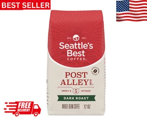 Seattle's Best Coffee Arábica Beans Post Alley Blend, tostado oscuro, molido 12 oz - Imagen 1 de 6