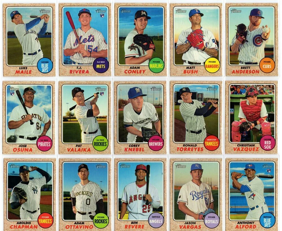 2017 TOPPS HERITAGE HIGH NUMBERS BASEBALL--------------PICK FROM LIST----------- - Image 1 of 1