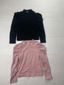 Baby Gap Puff Shoulder Long Sleeve Shirt Lot Of 2 Size 5 - Picture 1 of 6