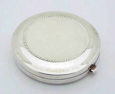 Estuche de maquillaje en polvo Estate The Thomae Company EE. UU. en plata de ley Foto 1 de 4