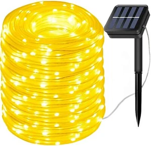 Outdoor Solar 50/100LED Fairy String Garden Lights Twinkly Rope Strip Xmas Patio - Picture 1 of 15