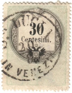 ANTICHI STATI ITALIANI - LOMBARDO VENETO (1854) Marche usate per posta , #4. - Foto 1 di 2