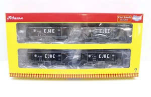 Roundhouse H0 RND 50018 4Car Set 34'  2-Bay Ribbed Hopper with Load EJ&E lf2321 - Bild 1 von 3