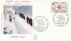 Enveloppe 1er jour timbre 1972 JEUX OLYMPIQUES HIVER SAPPORO 72 JAPAN JAPON luge