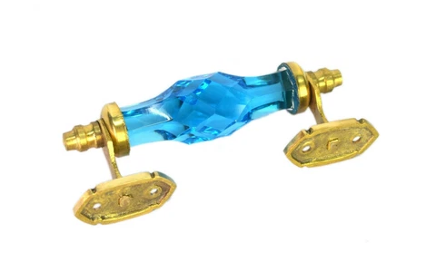 New Crystal Cut Glass Door Handle Puller Vintage Style Cabinet Handle i24-296 Cover