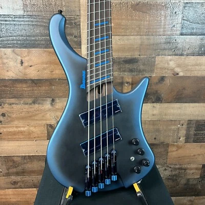 Ibanez Bass Workshop EHB5MSBSP, Midnight Arctic Ocean Matte, Free Ship, 948 - Image 1 of 4