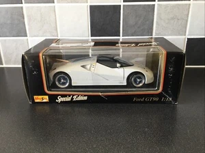 Maisto 1/18 Scale #31827 Ford GT90 - White - Boxed - Picture 1 of 10
