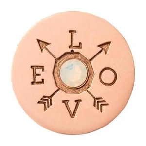 NEW Nikki Lissoni Medium Rose Coin Show Me Your Love C1589RGM Rose Gold Plated - Picture 1 of 2
