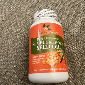 60 Softgels SEA BUCKTHORN SEED OIL Seabuck Wonders EXP. Date 05/2026 - Picture 1 of 7