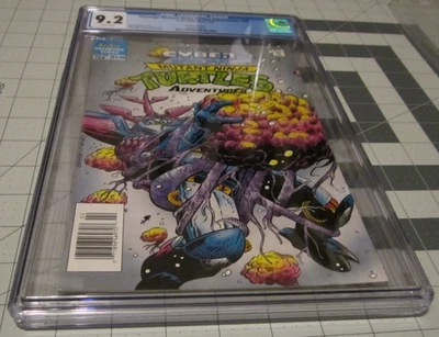 TEENAGE MUTANT NINJA TURTLE #65  CGC  9.2  NEWSSTAND EDITION  WHITE PAGE - Image 1 of 3