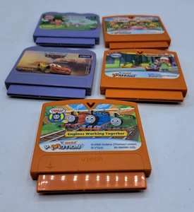 VTech V Smile Motion Learning System Video Game Cartridge lot Of 5 Untested - Picture 1 of 4