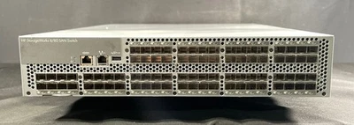 AM871A HP StorageWorks 8/80 SAN Switch 16 Ports Active -Same Day Shipping - Image 1 of 4