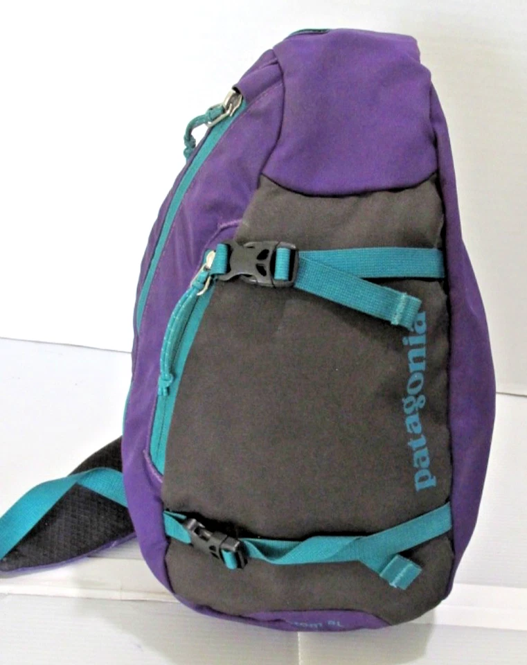 Mochila Bolso Bandolera Patagonia Atom 8 L Púrpura y Verde Color Raro Combo Foto 1 de 4