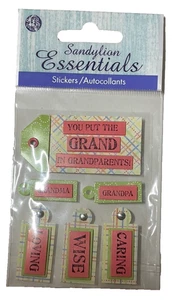 Sandylion Essentials VINTAGE Grandparents Stickers PESM81 2004 Scrapbook Sealed - Picture 1 of 5
