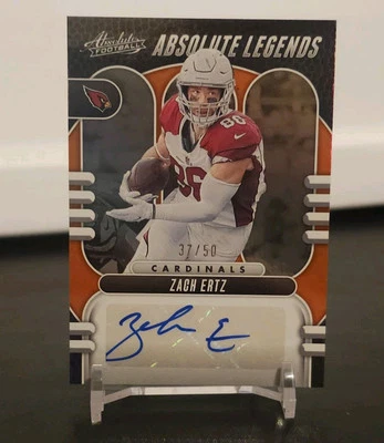 2023 Panini Absolute Legends ZACH ERTZ Auto #/50 Signatures SP 🔥  - Image 1 of 2