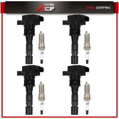4 bobinas de encendido y bujías para Mazda 3 2,3 L 2010-2013 Mazda 5 2,5 L 2012-2015 Foto 1 de 4