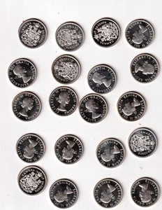 1963 Canada Half Dollar  80% Silver Roll (20).  Cameo Prooflikes  6 oz Silver - Picture 1 of 1