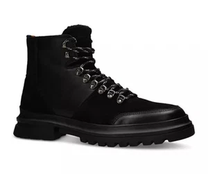 $285 Kurt Geiger London Men’s Viper Lace Up Black Hiking Boots Size 10 US / 43 - Picture 1 of 12
