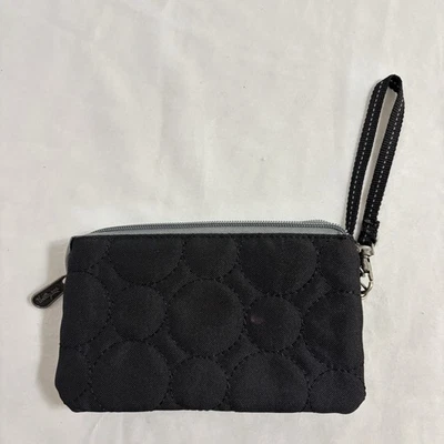 Muñequera Vary You by Thirty-One 3 secciones 5 pliegues doble cremallera acolchada negra Foto 1 de 4