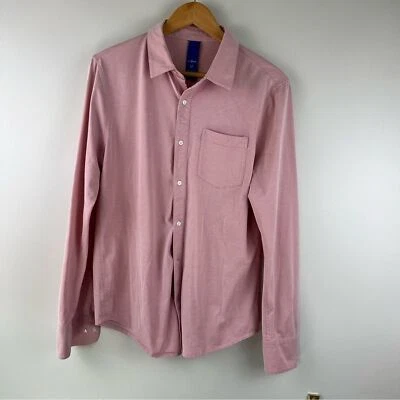 Kit And Ace Collared Long Sleeve Lightweight Casual Button Up Shirt Pink Medium Foto 1 de 4