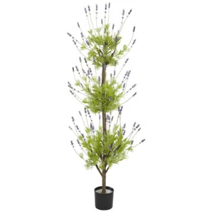 4' Lavender Topiary Silk Tree - Picture 1 of 1