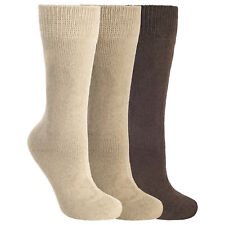 Trespass Sliced Mens Casual Socks 3 Pair Pack - Stone / Fawn / Brown 4/7