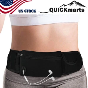 Riñonera de cintura impermeable bolsa de cinturón para fitness deporte correr trotar - Imagen 1 de 9