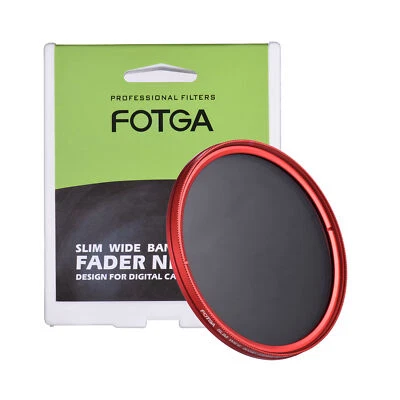 FOTGA 67mm Slim  Fader Variable Filter Neutral Density ND2 to ND400 Red V2U4 - Image 1 of 4