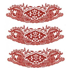 Red Willow China Curved Border Overglaze Waterslide Ceramic Decals - Picture 1 of 2