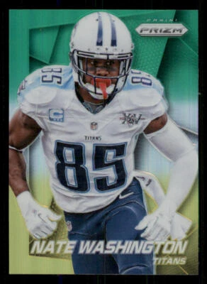 2014 Panini Prizm Prizms Neon Green Yellow #131 Nate Washington - Image 1 of 2