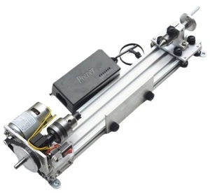 Mini Lathe Adjustable Mini Grinding Polishing Machine Woodworking Lathe 100-240V - Picture 1 of 5