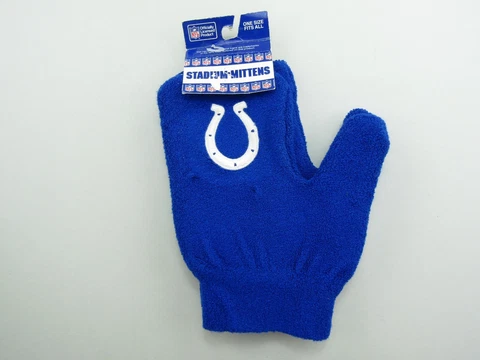 VINTAGE Indianapolis Colts NFL Stadium Mittens Winter Glove Adult OSFA Warm Up Cover