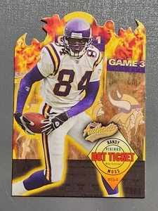2004 Fleer Authentix - Hot Ticket #10 HT Randy Moss - Minnesota Vikings - Picture 1 of 4