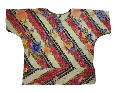 Традиционная повседневная женская блузка на Бали один размер художественная одежда - Изображение 1 из 4