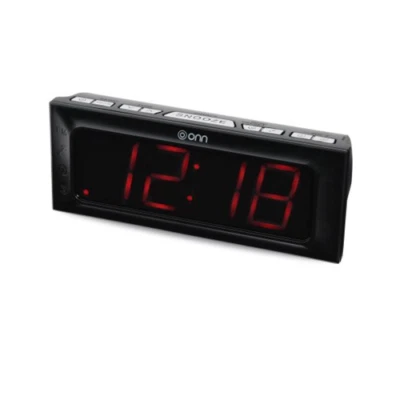 ONN ONA17AA013 1.8" LED Alarm Clock AM/FM digital tuning radio - Image 1 of 2