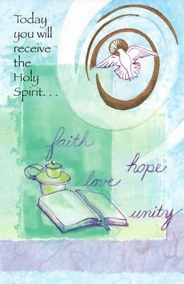 Inspiring CONFIRMATION Card, Faith Love Hope Unity by Bella Greetings +Envelope - Image 1 of 4