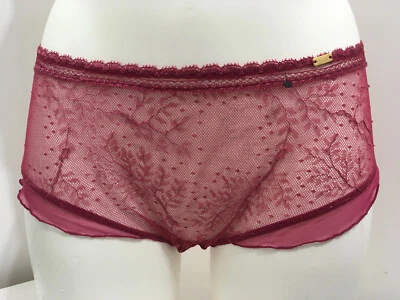 Chantelle Rosa Oscuro Calzoncillos Cortos Reino Unido 16 XL Transparente Transparente Bragas Ropa Interior Foto 1 de 4