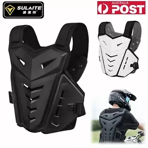 SULAITE Motorcycle Vest Body Armor Chest Back Protector Jacket Motocross Spine - Picture 1 of 13