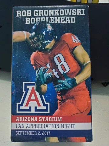 Rob Gronkowski Bobblehead - University of Arizona Wildcats Open Box Cover