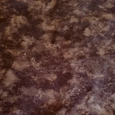 Vntg Sewing Fabric Moda "marbles" Cotton Mottled Chocolate Brown 1.6yx45" Cotton - Image 1 of 4