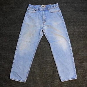 Mens Levi’s 550 Relaxed Fit Jeans Light Blue Denim Distressed 38 x 32 (34 x 30) - Picture 1 of 10