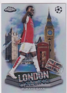 Topps Cromo Champions League 2023/24 Nº LC-14 Bukayo Saka London is Calling - Imagen 1 de 2