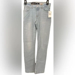 7 For All Mankind Girls Slimmy Slim Straight Light Wash Jeans Size 12 NWT - Picture 1 of 3