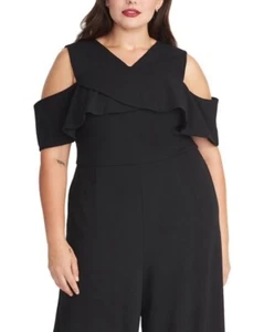 Mono para mujer Rachel Roy Plus Jolie hombro frío negro talla 20W - Imagen 1 de 10
