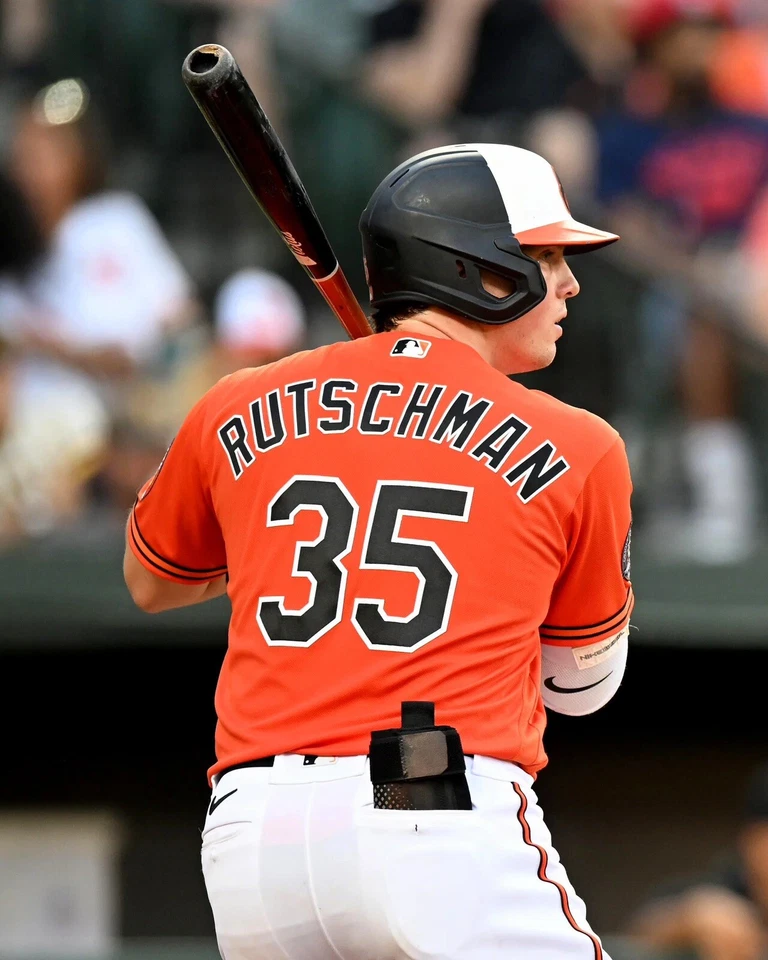 8x10 Photo ADLEY RUTSCHMAN Baltimore Orioles Rookie Of The Year All Star - Image 1 of 1