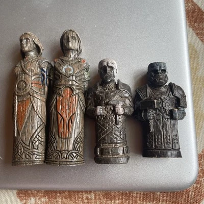 God of War edição de colecionador Huldra Brothers esculturas e gêmeos Vanir - Imagem 1 de 4