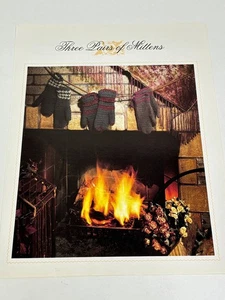 Three Pairs of Mittens Crochet Pattern Book Pages - Picture 1 of 3