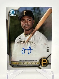 2022 Bowman Draft Termarr Johnson Image Variation Auto /99 #BD-130 Pirates - Picture 1 of 2